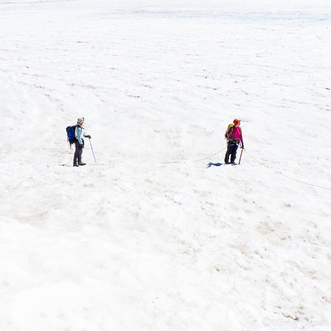 Sur le glacier Blanc