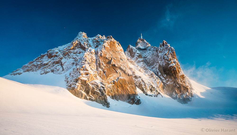 Aiguille du midi plâtrée.