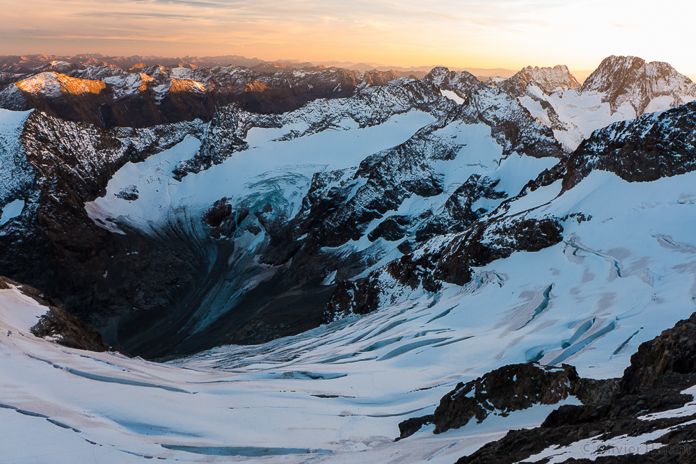 Glaciers de l'Ailefroide et du Sélé.