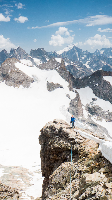 Dans la descente de la Pointe Thorant.