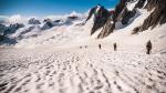 Sur le glacier du Géant