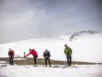 Le lendemain devant le beau glacier de la Roche Ferran.