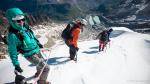 Vue plongeante sur le glacier d'Arsine