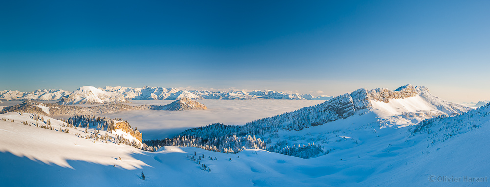 Paysage de Chartreuse en hiver.