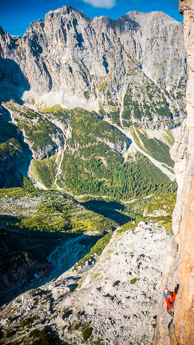 Dans la via delle Aspiranti Guide Alpine.