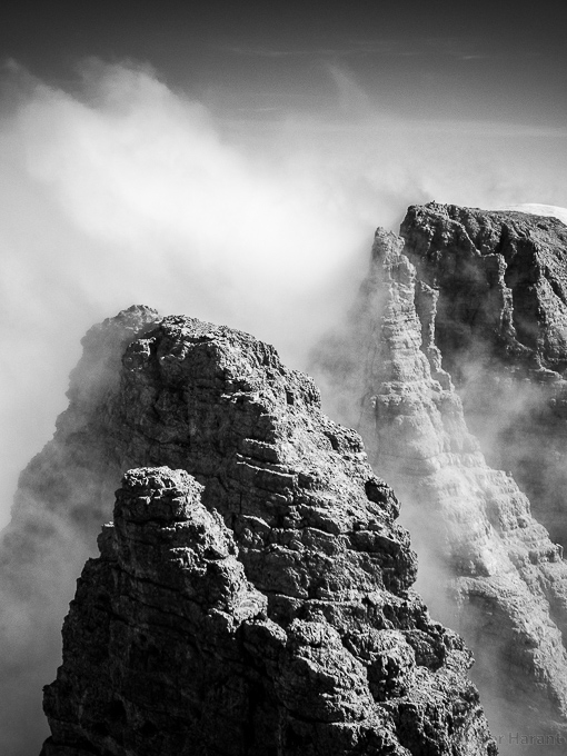 L'arête entre le Crozzon di Brenta et la Cima Tosa.