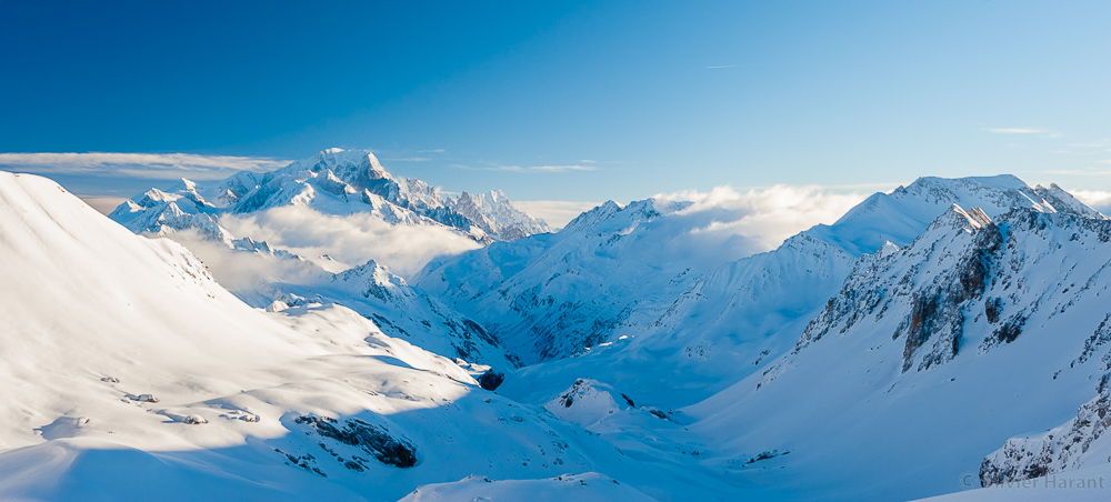 Le Mont Blanc depuis le Col du Grand Fond.