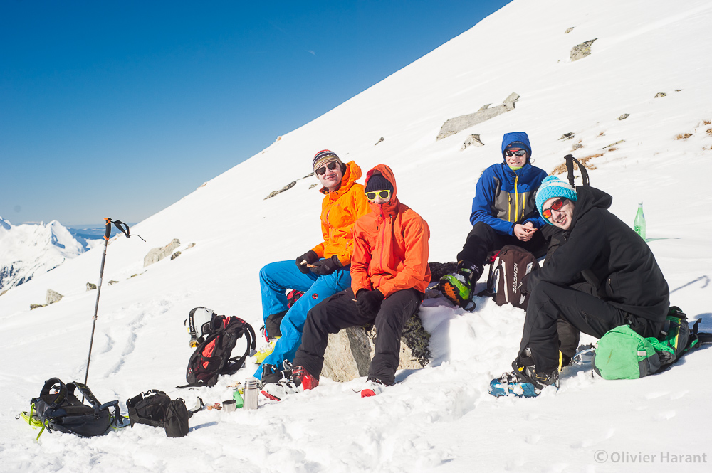 La fine équipe au col de Bresson.