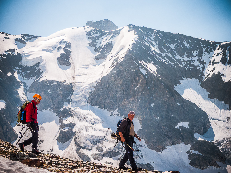 Facing the Aiguille des Glaciers