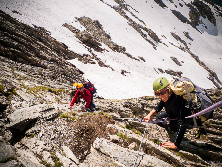 Descending from the Col du Tondu