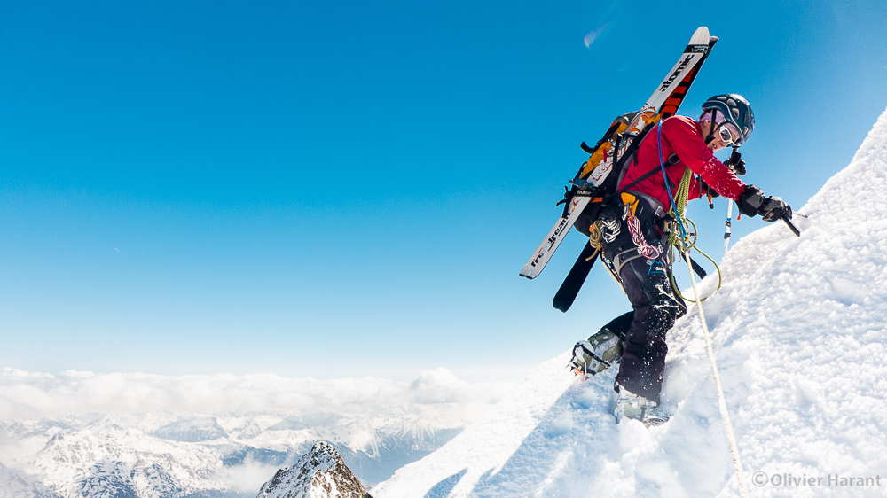 Just one step from the summit.