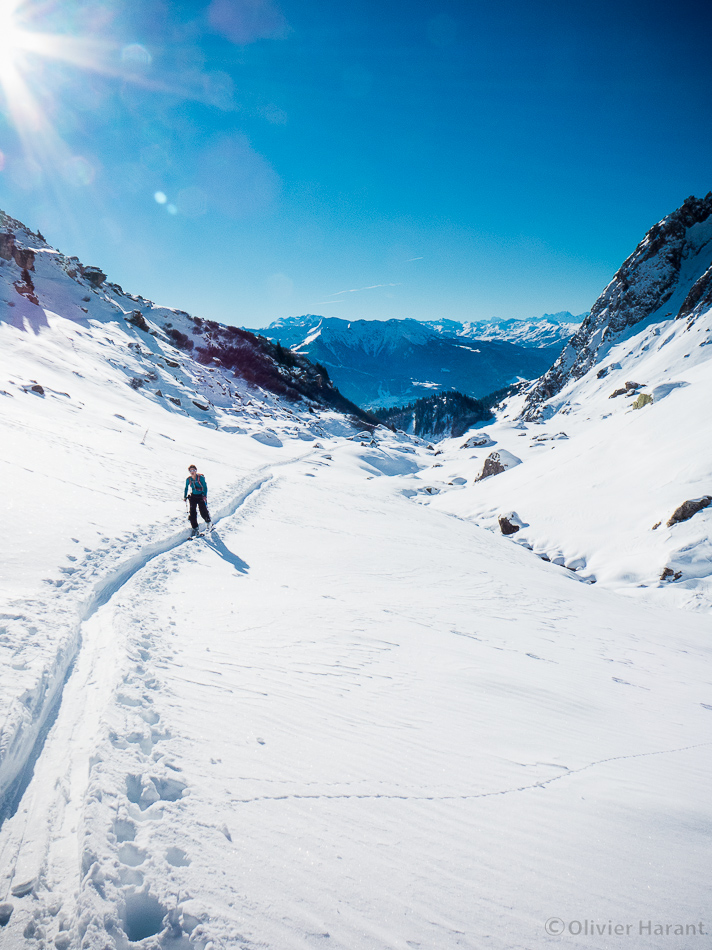 A thaw: the climb is gruelling!