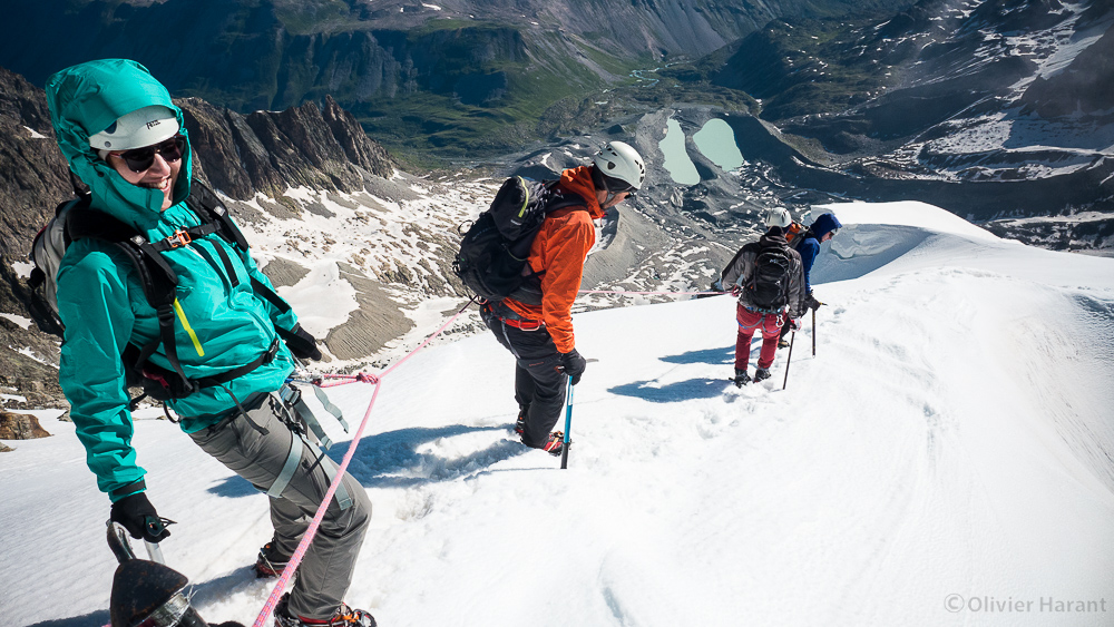 Looking down onto the Arsine glacier